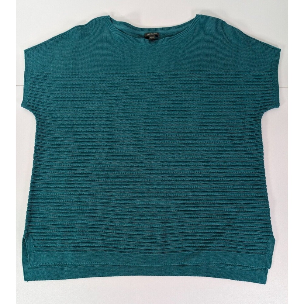 J. Jill Sweater Womens Small Green Wearever Collection‎ Short Cap Sleeve Stretch - Picture 7 of 11